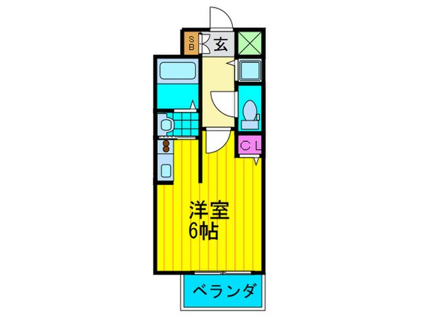 ｸﾚｱ-ﾄ大阪ﾄｩ-ﾙﾋﾞﾖﾝ(301)の物件間取画像